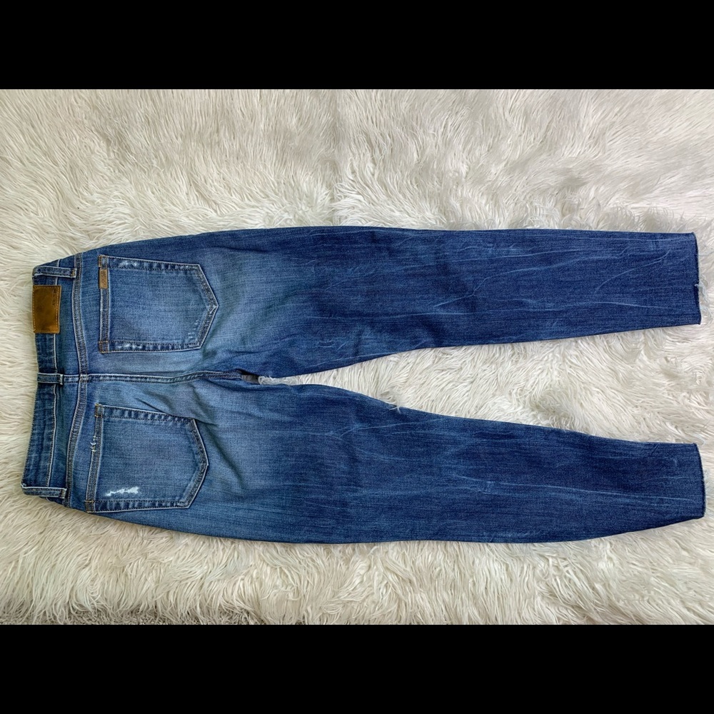 High waist button up ripped Joe’s jeans
